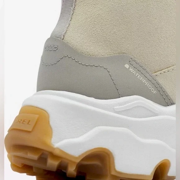 Sorel Women's Kinetic Breakthru Acadia Waterproof Boot ✨ Chalk + Sea Salt Size 8 - Picture 6 of 10